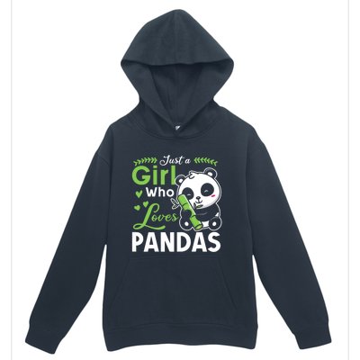 Ust A Girl Who Loves Pandas Cute Panda Urban Pullover Hoodie