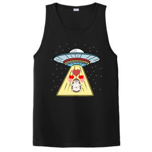 Ufo Abduction Hedgehog Valentines Day Great Gift PosiCharge Competitor Tank