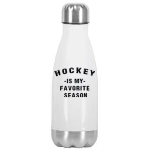 Unisex Adults Hockey Lover Hockey Is My Favorite Season Meaningful Gift Stainless Steel Insulated Water Bottle