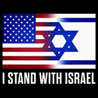 USA and Israel Flag Show Your Support Cooling Performance Crew T-Shirt
