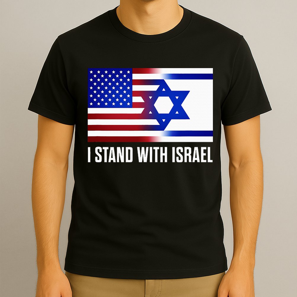 USA and Israel Flag Show Your Support T-Shirt