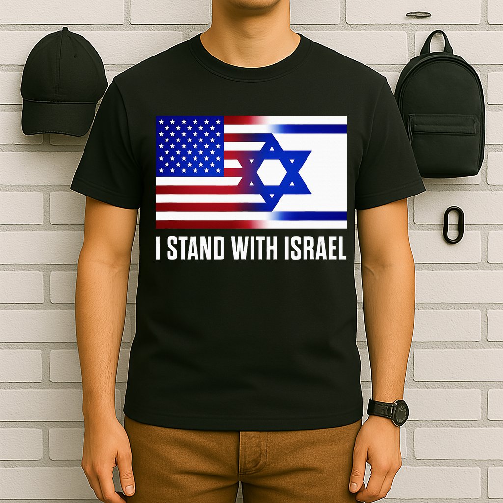 USA and Israel Flag Show Your Support T-Shirt