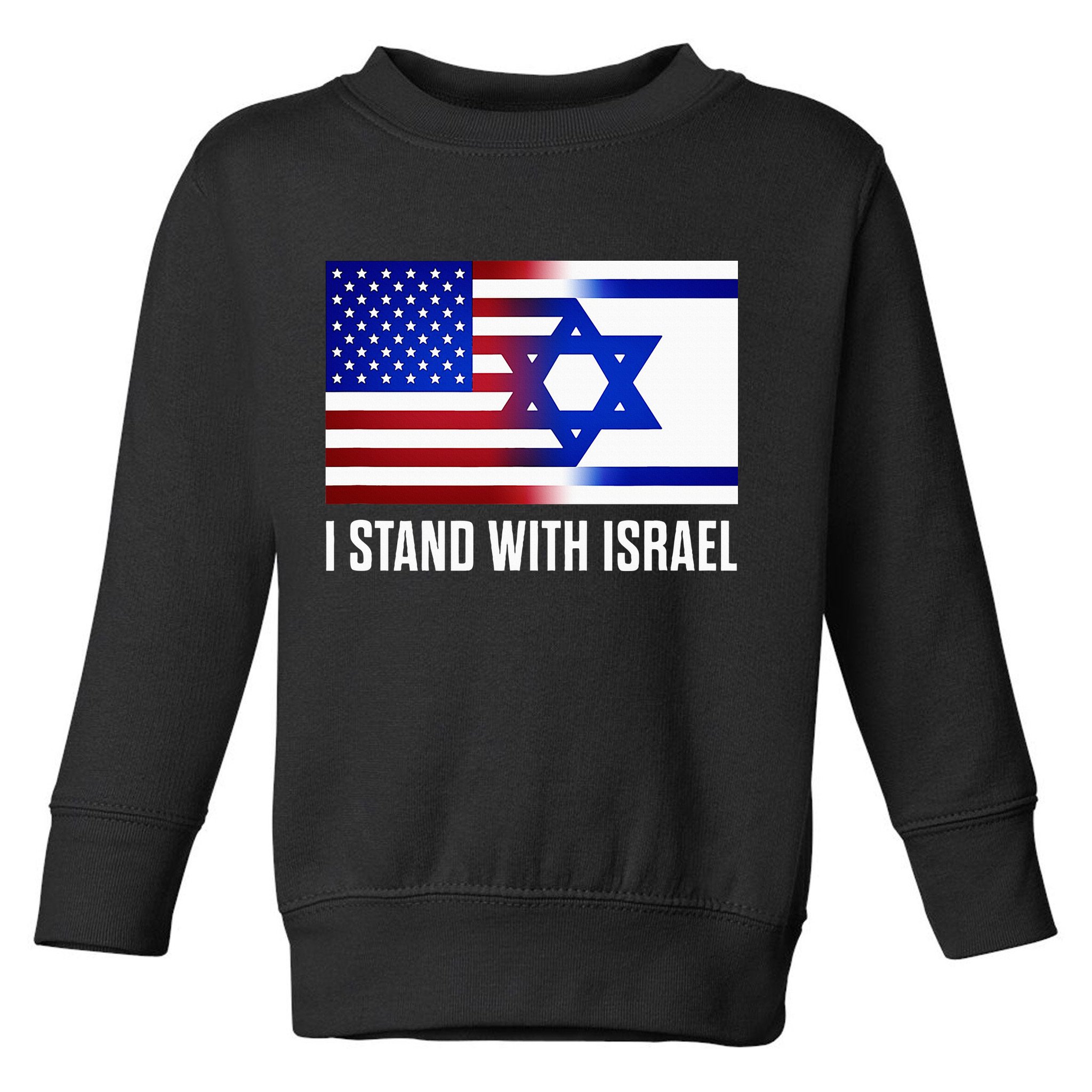 USA and Israel Flag Show Your Support Toddler Sweatshirt