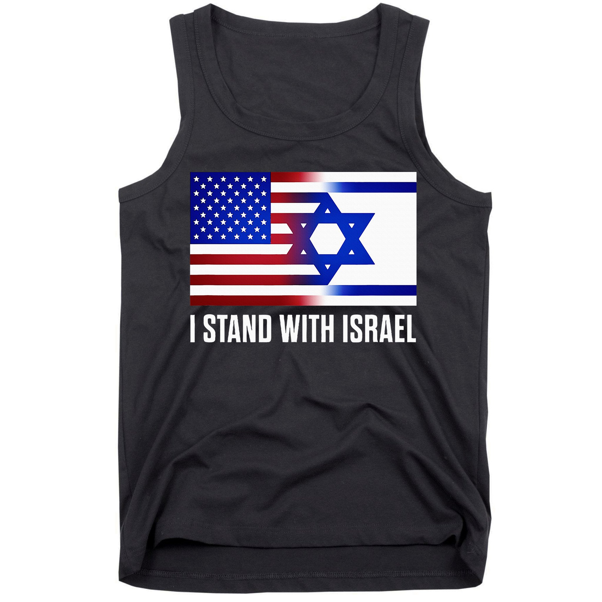 USA and Israel Flag Show Your Support Tank Top