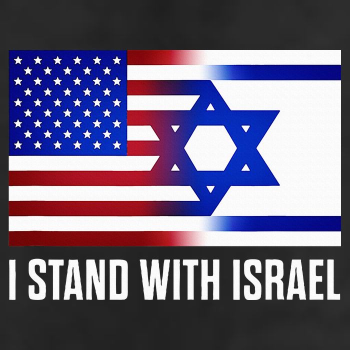 USA and Israel Flag Show Your Support Golf Towel