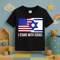 USA and Israel Flag Show Your Support Toddler T-Shirt