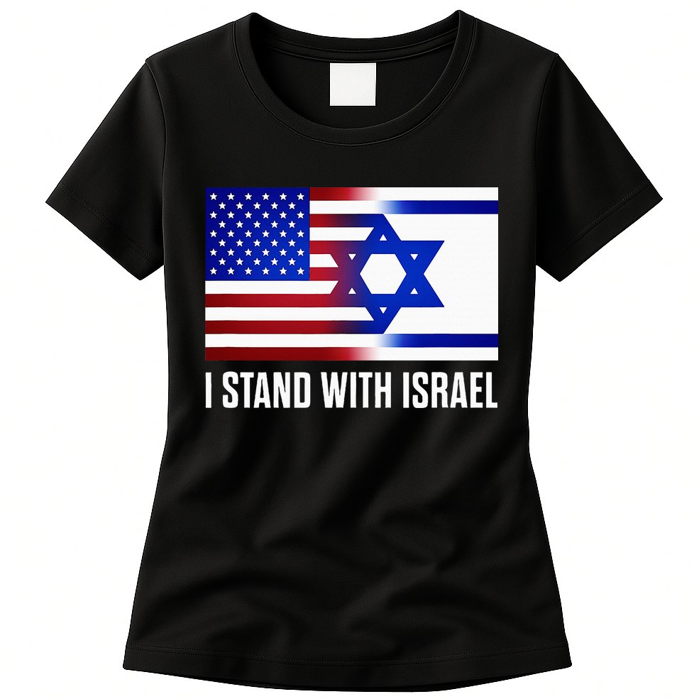USA and Israel Flag Show Your Support Womens T-Shirt