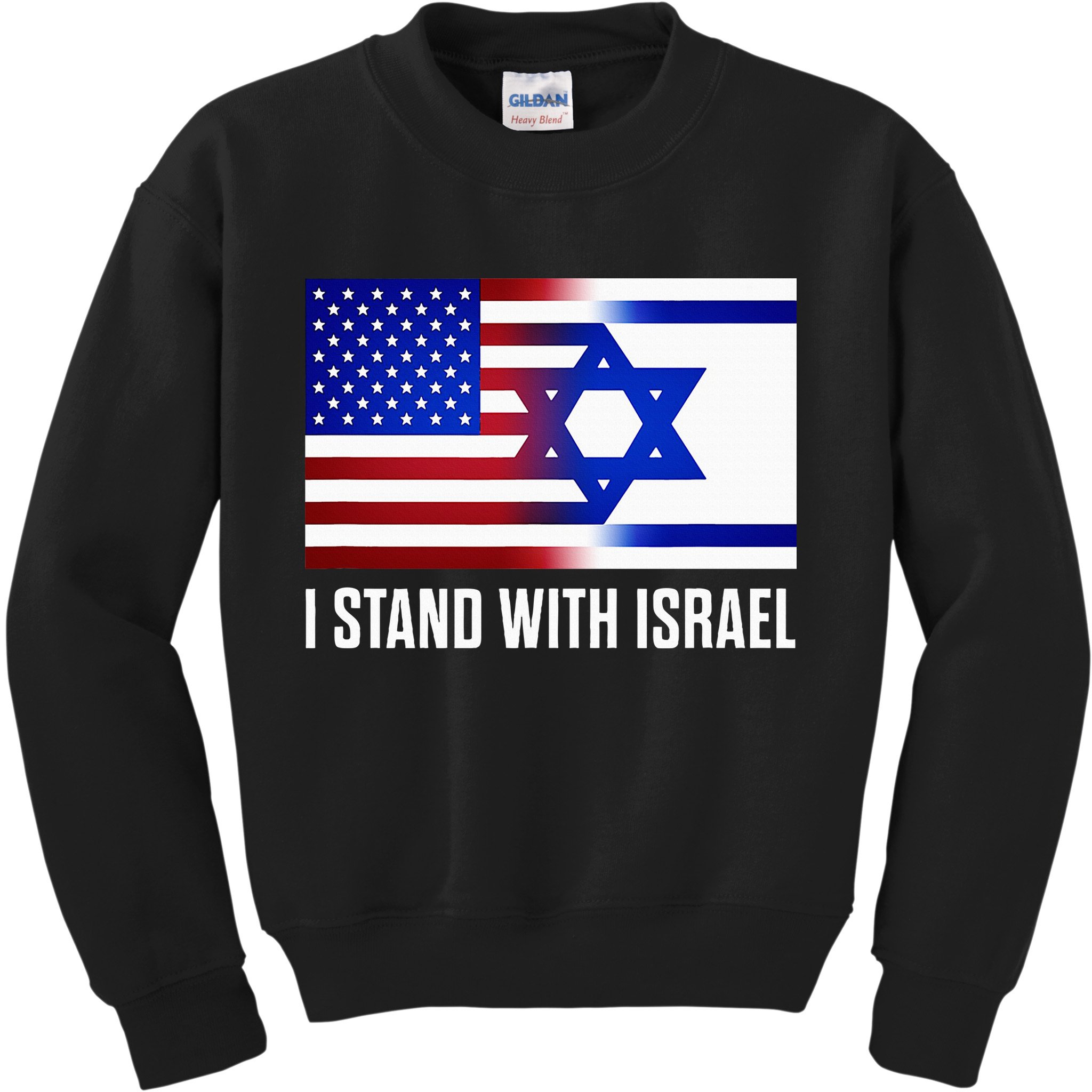USA and Israel Flag Show Your Support Kids Sweatshirt