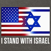 USA and Israel Flag Show Your Support Cotton Canvas Backpack