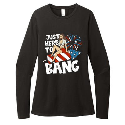 USA American Im Here To Bang 4th Of July Womens CVC Long Sleeve Shirt