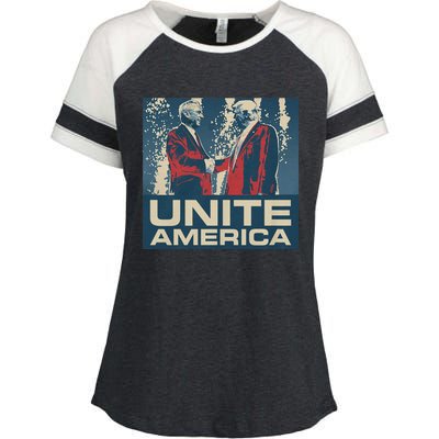 Unite America Iconic Trump Enza Ladies Jersey Colorblock Tee