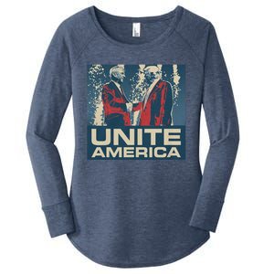 Unite America Iconic Trump Women's Perfect Tri Tunic Long Sleeve Shirt