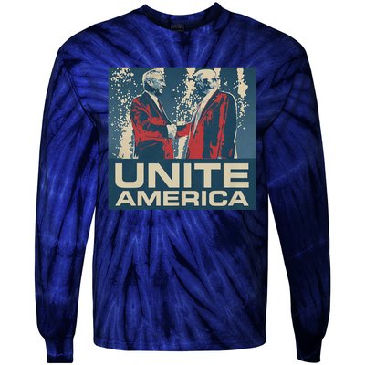 Unite America Iconic Trump Tie-Dye Long Sleeve Shirt