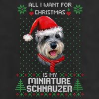 Ugly All I Want For Christmas Is My Miniature Schnauzer Xmas Gift Adult Drive Performance Visor