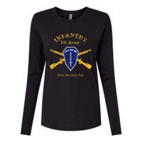 U.S A.R.M.Y Infantry Fort Benning Ga Womens Cotton Relaxed Long Sleeve T-Shirt