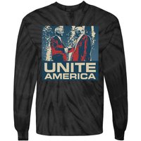 Unite America Iconic Trump Tie-Dye Long Sleeve Shirt