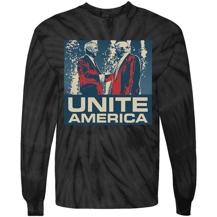 Unite America Iconic Trump Tie-Dye Long Sleeve Shirt