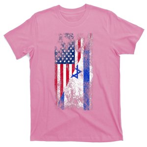 USA and Israel Flags Show Your Patriotism and Support T-Shirt