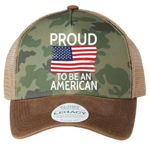 Usa America Independence Proud To Be An American Funny Gift Legacy Tie Dye Trucker Hat