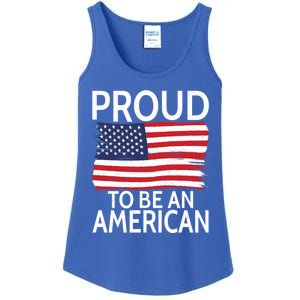 Usa America Independence Proud To Be An American Funny Gift Ladies Essential Tank