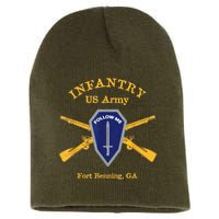 U.S Army Infantry Fort Benning Ga Short Acrylic Beanie