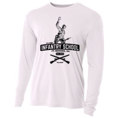 U.S Army Infantry School Fort Benning Ga Est 1918 Cooling Performance Long Sleeve Crew