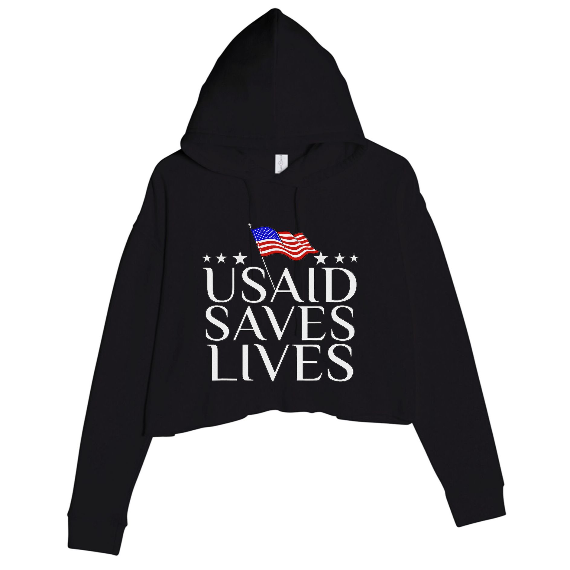 Us Agency International Development Usaid Saves Lives Crop Fleece Hoodie