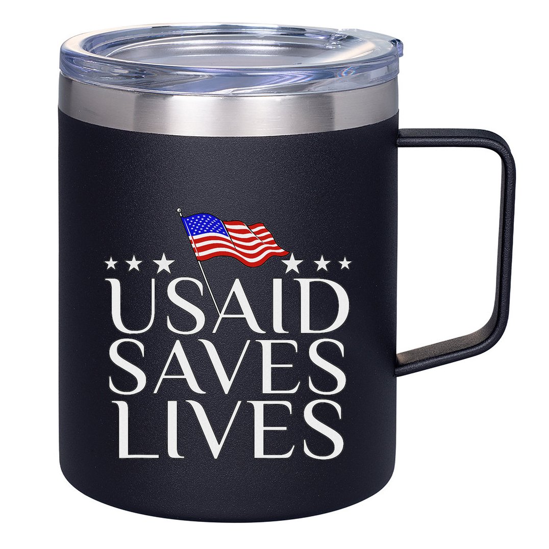 Us Agency International Development Usaid Saves Lives 12oz Stainless Steel Coffee Mug