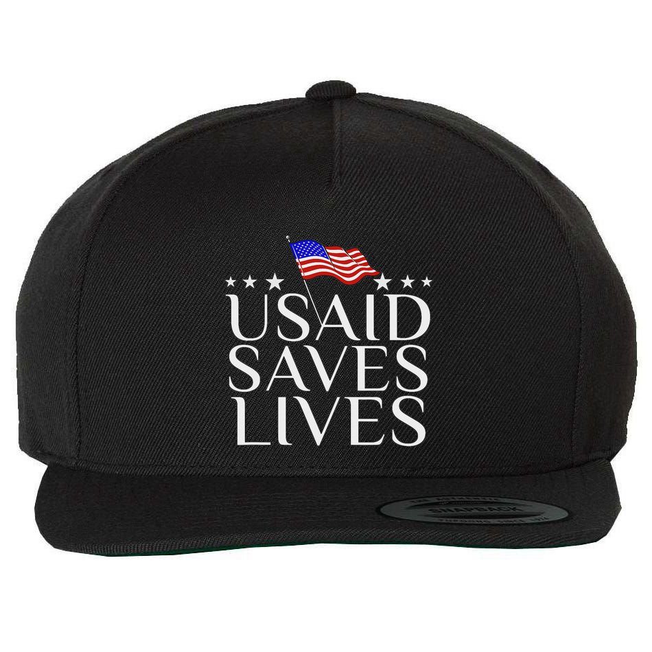 Us Agency International Development Usaid Saves Lives Wool Snapback Cap