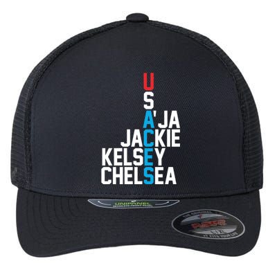 Usaces Aja Jackie Kelsey C..H.E.L.S.E.A Flexfit Unipanel Trucker Cap