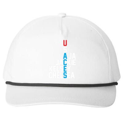 Usaces Aja Jackie Kelsey C..H.E.L.S.E.A Snapback Five-Panel Rope Hat