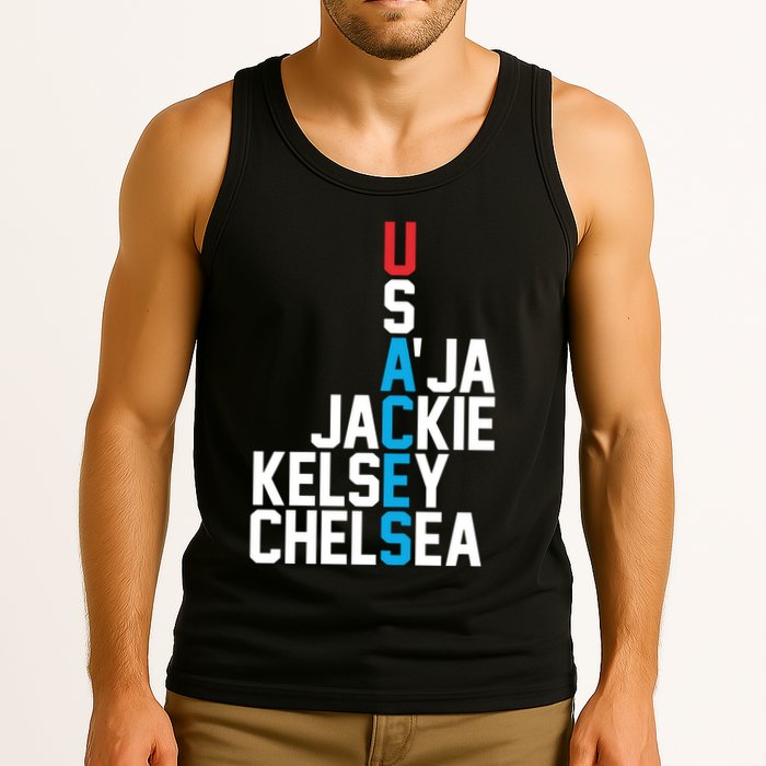 Usaces Aja Jackie Kelsey C..H.E.L.S.E.A Tank Top