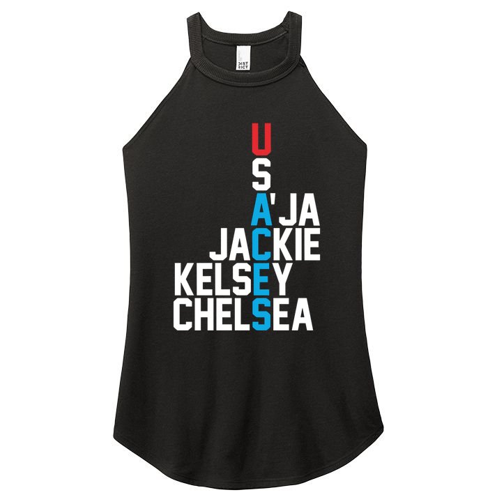 Usaces Aja Jackie Kelsey C..H.E.L.S.E.A Women's Perfect Tri Rocker Tank