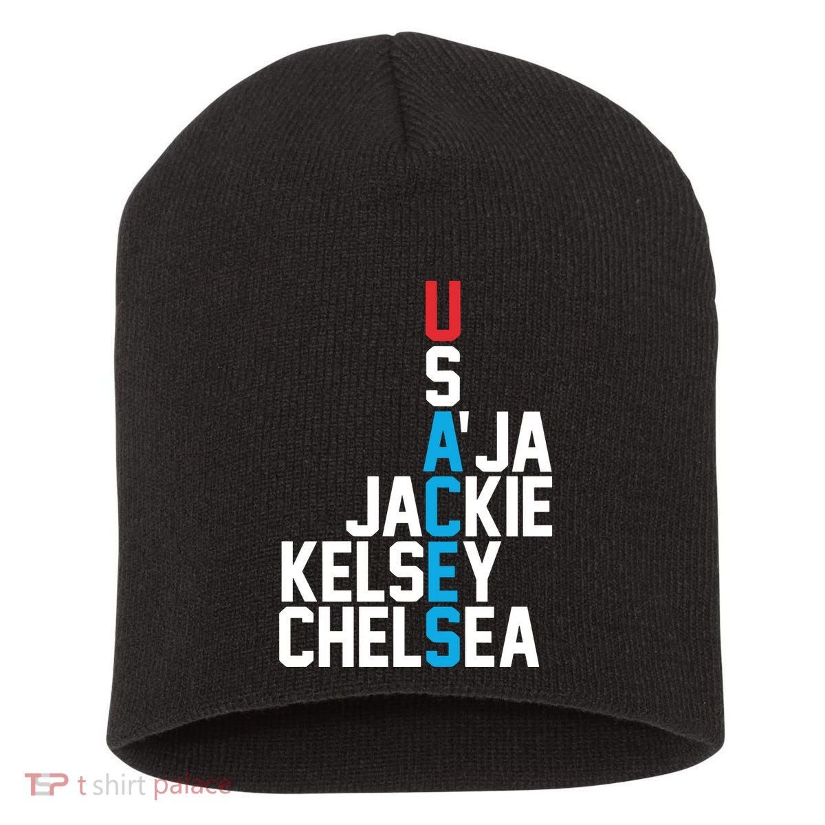 Usaces Aja Jackie Kelsey C..H.E.L.S.E.A Short Acrylic Beanie