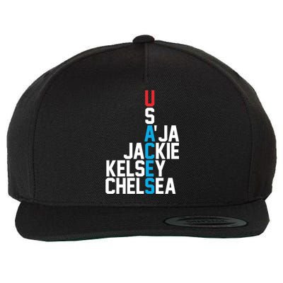 Usaces Aja Jackie Kelsey C..H.E.L.S.E.A Wool Snapback Cap