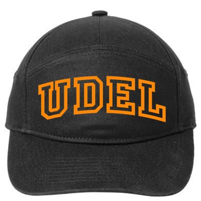 UDel Arch Logo Vintage University Alumni Style 7-Panel Snapback Hat