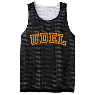 UDel Arch Logo Vintage University Alumni Style Mesh Reversible Basketball Jersey Tank
