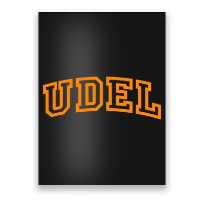 UDel Arch Logo Vintage University Alumni Style Poster