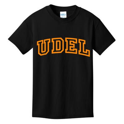 UDel Arch Logo Vintage University Alumni Style Kids T-Shirt