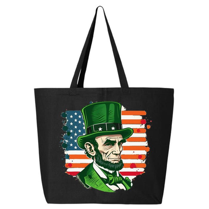 USA Abraham Lincoln St Patricks Day 25L Jumbo Tote