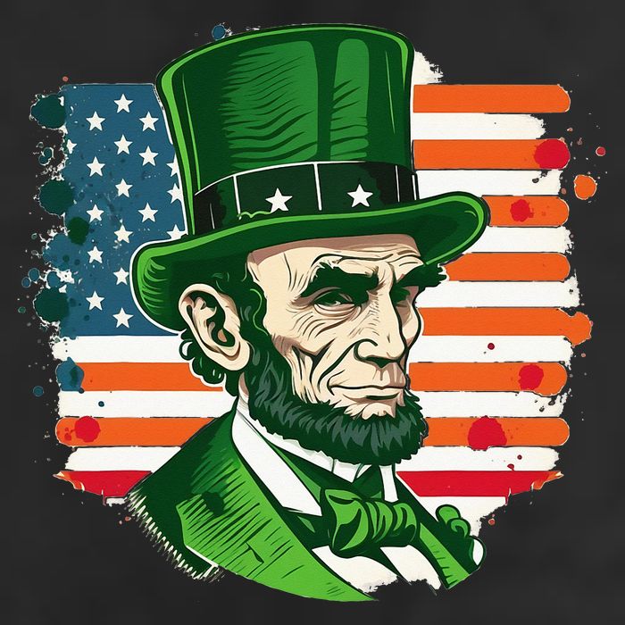 USA Abraham Lincoln St Patricks Day 25L Jumbo Tote