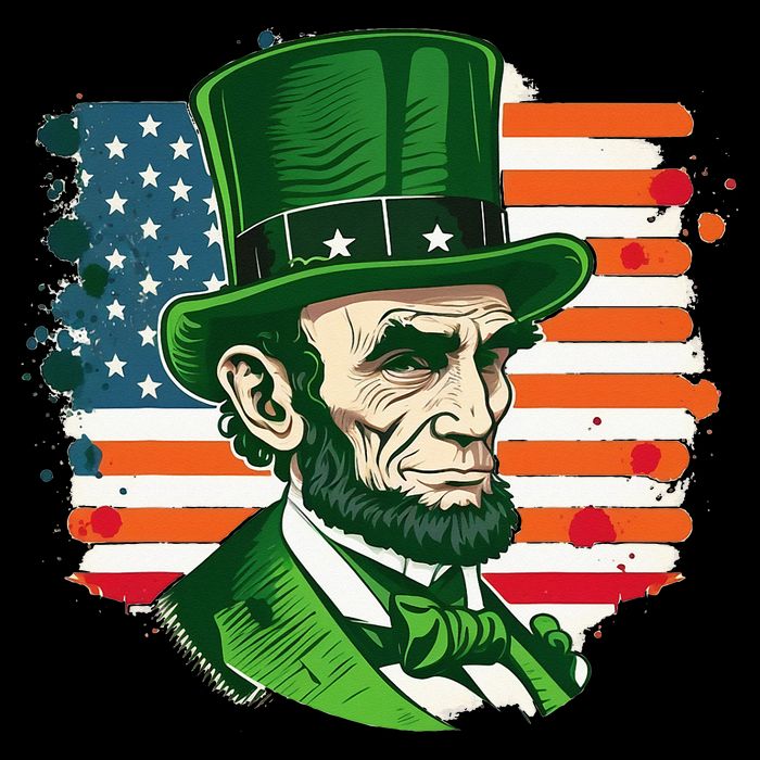 USA Abraham Lincoln St Patricks Day Zip Tote Bag