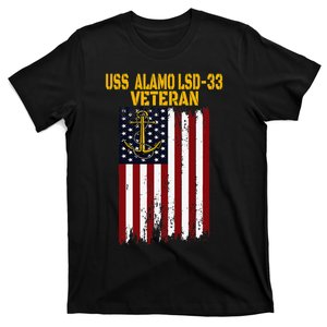 USS Alamo LSD33 Dock Landing Ship Veteran Father's Day T-Shirt