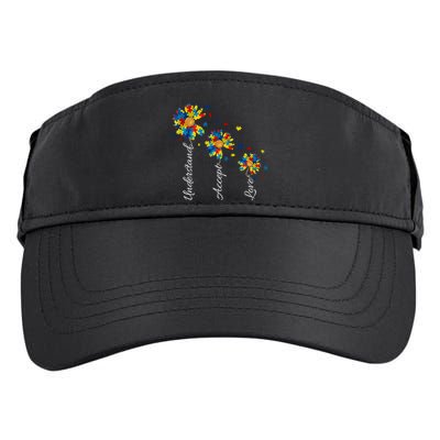 Understand Accept Love Autism Sunflower Adult Drive Performance Visor