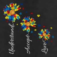 Understand Accept Love Autism Sunflower Adult Drive Performance Visor