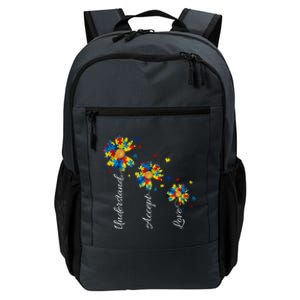 Understand Accept Love Autism Sunflower Daily Commute Backpack