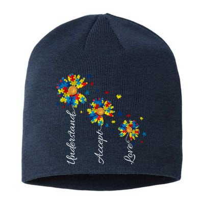 Understand Accept Love Autism Sunflower Sustainable Beanie