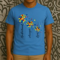 Understand Accept Love Autism Sunflower T-Shirt