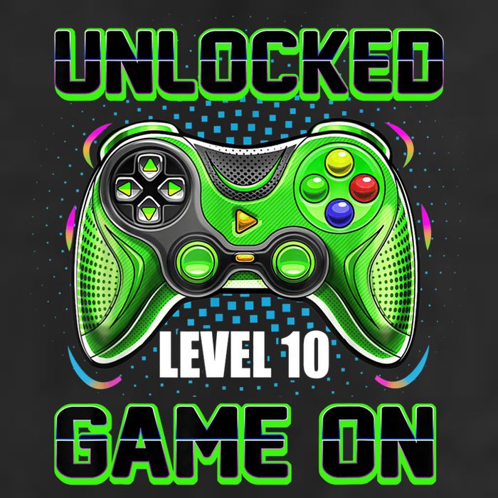Unlocked Awesome Level 10 Game On Happy 10th Birthday Boy Cool Comfort Performance Bucket Hat