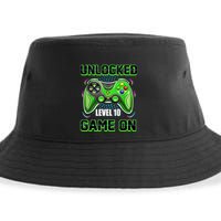 Unlocked Awesome Level 10 Game On Happy 10th Birthday Boy Sustainable Bucket Hat